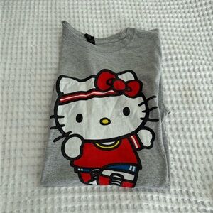 Gildan Hello Kitty Running Light Gray T-shirt tee